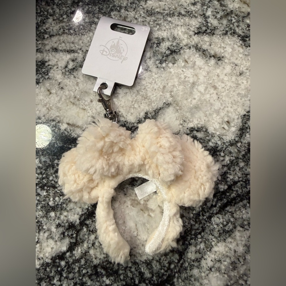 Disney Parks fluffy ears headband  bag charm WDW 2026